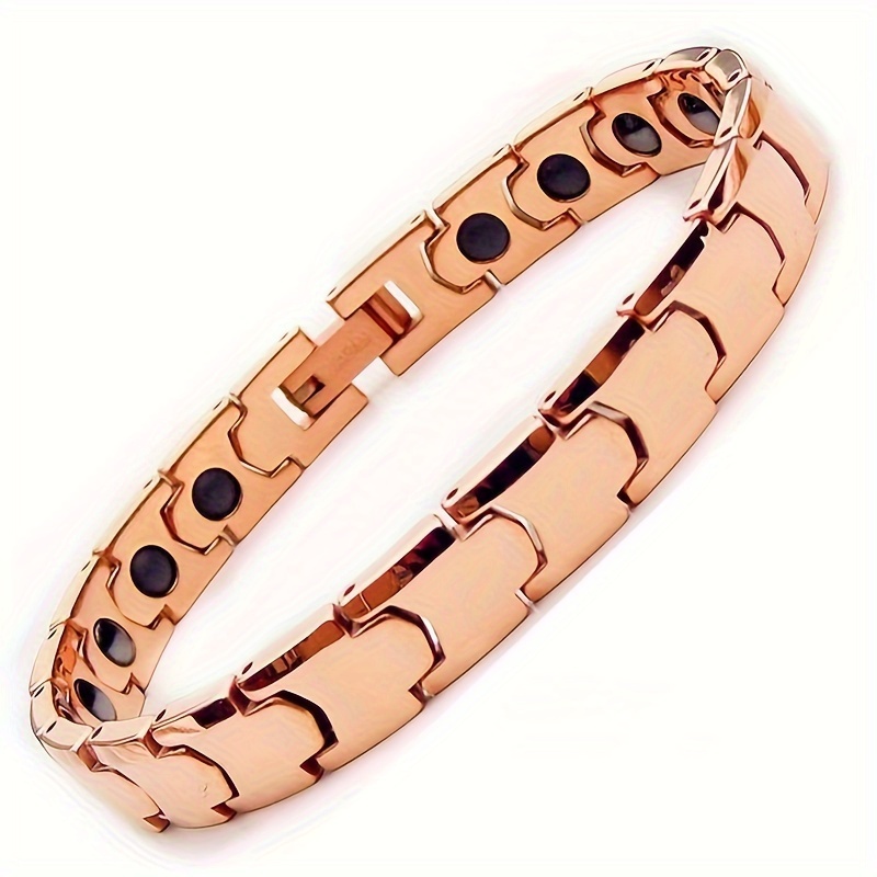 Titanium Stainless Steel Couple's Bracelet Interlocking Link